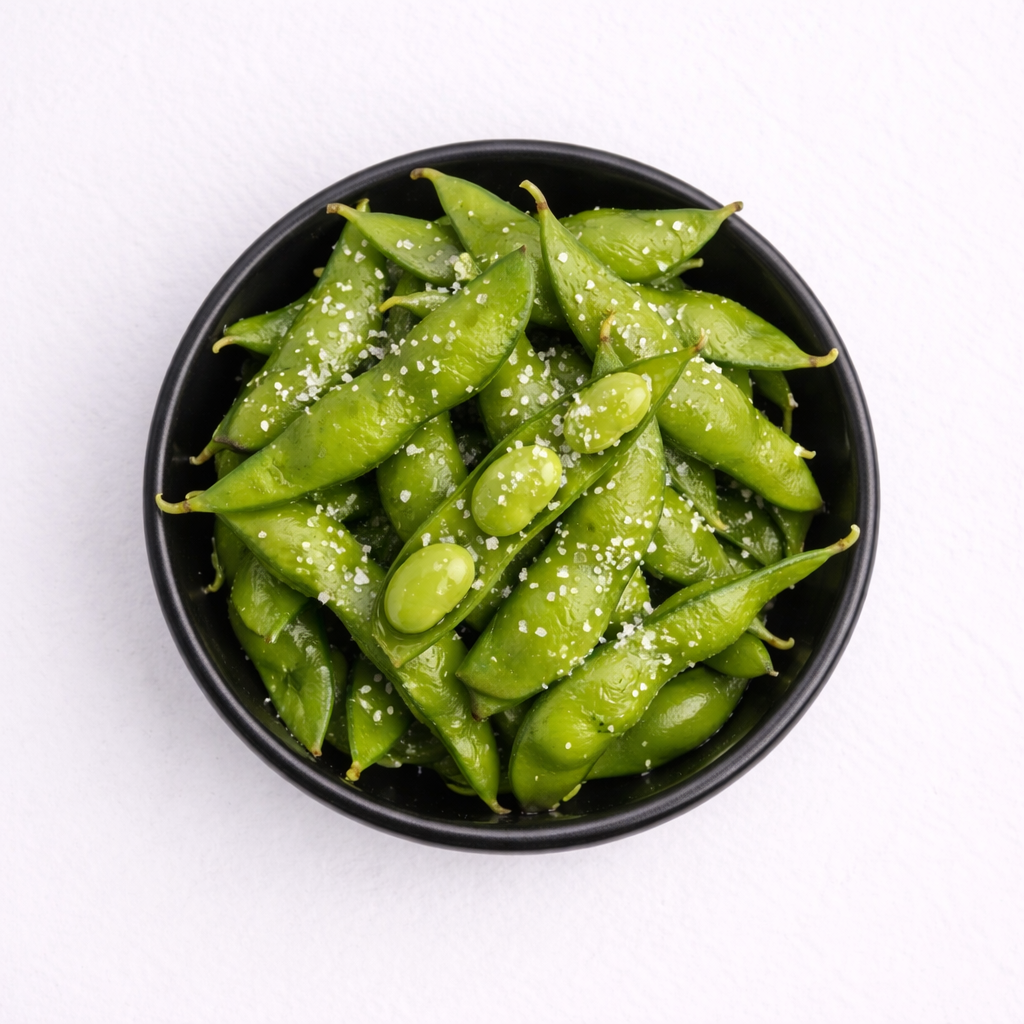 Edamame mit Meersalz