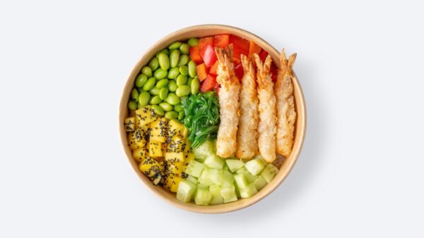 Tempura-Garnelen Bowl